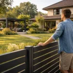 Металлическое ограждение в архитектуре частного участка